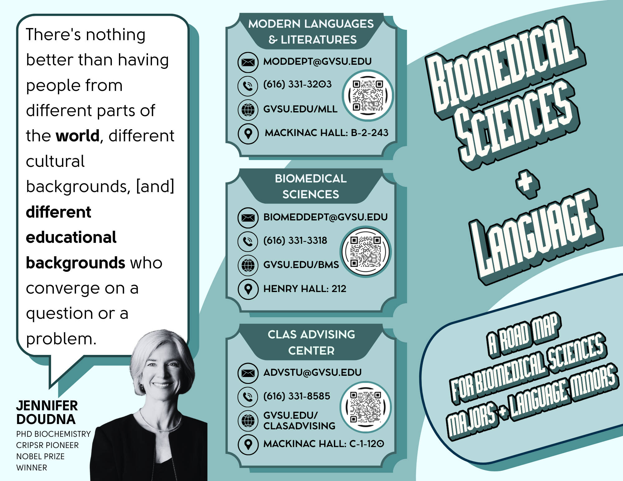 Biomedical Sciences Major + Language Minor Brochure Preview